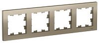 Рамка 4 поста универсальная (шампань) ATLASDESIGN SE Рамка 4 поста универсальная (шампань) ATLASDESIGN SE