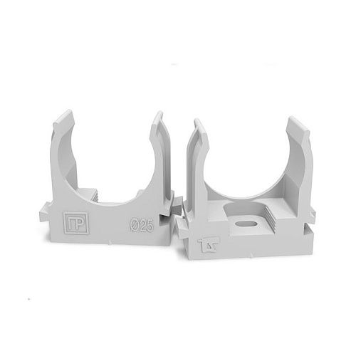 Держатель для труб быстрого монтажа 25мм (под монтажный пистолет) Промрукав