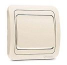 Выключатель СУ 1кл со вставкой (крем) Mimoza MAKEL