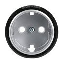 NIE 8688.9 CN Накладка для розетки SCHUKO плоская серия SKY Moon (кольцо чёрное стекло) АВВ NIE 8688.9 CN Накладка для розетки SCHUKO плоская серия SKY Moon (кольцо чёрное стекло) АВВ