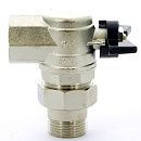 Кран шаровой угловой 1/2 ВР/НР С АМЕРИКАНКОЙ усиленного типа (ручка бабочка) 594 серия Bugatti Кран шаровой угловой 1/2 ВР/НР С АМЕРИКАНКОЙ усиленного типа (ручка бабочка) 594 серия Bugatti