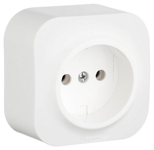 Розетка без заземления без шторок IP20 (белый) Quteo Legrand/Daccord (782210)