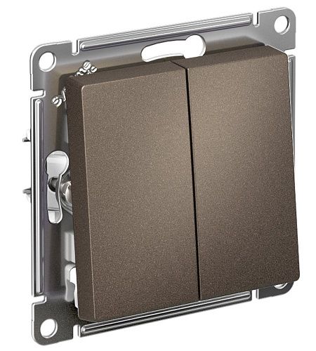 Выключатель 2кл сх.5 10АХ (мокко) ATLASDESIGN SE