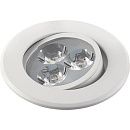 Светильник светодиодный точечный TITAN 03 1 01 3Вт 3000К 270Лм Ø86мм Øотв.73мм IP20 КОМТЕХ матовый белый