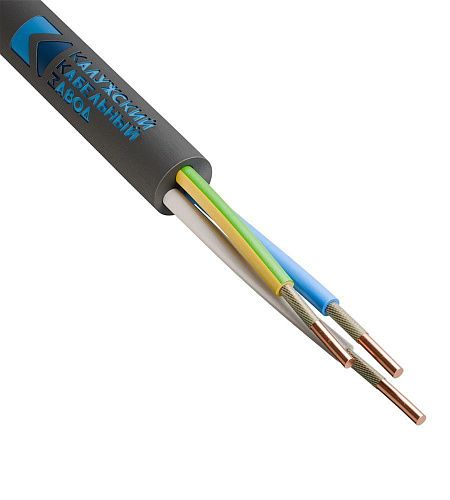 Кабель силовой ППГнг(А)-HF 3х1.5 КРУГЛЫЙ Калужский кабельный завод (ККЗ) (ГОСТ)