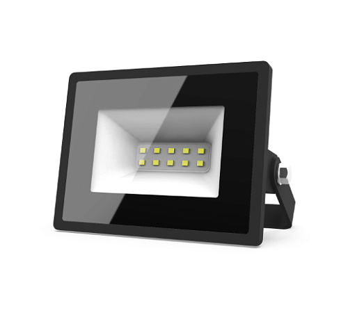 Прожектор светодиодный 10Вт 6500К 900Лм IP65 GAUSS Elementary черный