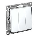 Выключатель 3кл схема 1+1+1 10АХ (белый) ATLASDESIGN SE