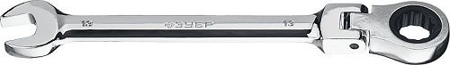 Ключ гаечный трещоточный комбинированный шарнирный 13мм 27101-13 ПРОФЕССИОНАЛ ЗУБР