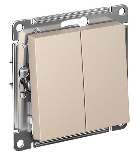 Выключатель 2кл схема 5 10АХ (песочный) ATLASDESIGN SE