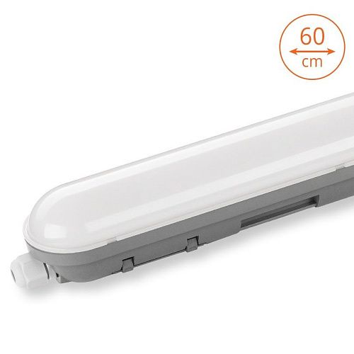 Светильник светодиодный накладной матовый LWP18C-01 18Вт 6500K 1440Лм 600x76x66мм IP65 Wolta