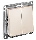 Переключатель 2кл перекрестный 2х схема 7 10АХ (бежевый) ATLASDESIGN SE