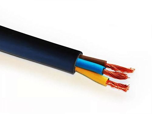 Провод соединительный ПВСн 3х1.5 (черный) Калужский кабельный завод (ККЗ) (ГОСТ)