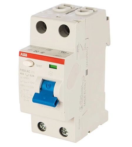 Устройство защитного отключения 2п 40А 100мА тип AC F202 AC-40/0.1 ABB ФЛ