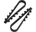 Дюбель-хомут ДХ 5-10 (черный) для круглого кабеля (100шт.) (Fortisflex)