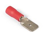 Разъем плоский изолированный РПИ-П 1.5х6.3мм папа КВТ