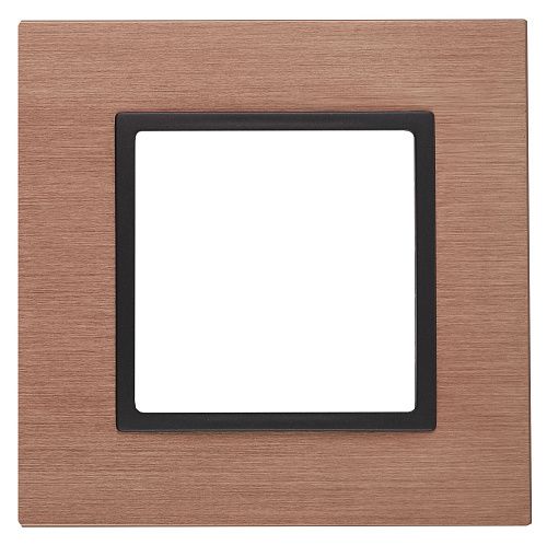 ЭРА Рамка на 1 пост металл (медь+антр) (Elegance) 14-5201-14