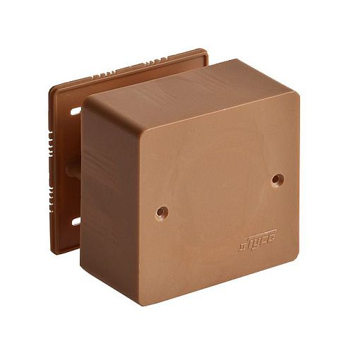 Коробка универсальная ОУ 85х85х42мм с крышкой IP40 (коричневая) ТУСО Ruvinil