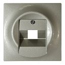 Накладка (центральная плата) TF розетки 0213  0218/11  0220  0221 с полем для надписи 1803-79 (шампань) Impuls ABB