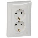 Розетка 2-я 2 полюса с заземлением с защитными шторками (белая) Valena Classic Legrand (774427) Розетка 2-я 2 полюса с заземлением с защитными шторками (белая) Valena Classic Legrand (774427)