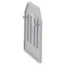 Крышка концевая для клеммы проходной OptiClip D-TB-16 (серая) КЭАЗ