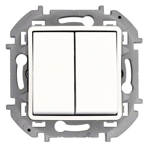 Переключатель 2кл (белый) INSPIRIA Legrand/Daccord (673655) 