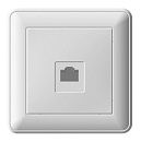 Розетка СУ PC RJ45 категория 5е в сборе (белый) W59 SE