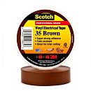 Изолента ПВХ 19ммх20м высшего класса (коричневая) Scotch 35 3М Изолента ПВХ 19ммх20м высшего класса (коричневая) Scotch 35 3М