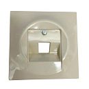 Накладка (центральная плата) TF розетки 0213  0218/11  0220  0221 с полем для надписи 1803-72 (слонов. кость) Impuls ABB