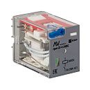 Реле промежуточное с кнопкой и механической индикацией RPAt 22/4 5A 24В DC AVERES EKF (rpat-22-4-24DC)