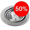 Светильник точечный поворотный CAMELO 51 1 05 50Вт GU5.3 Ø84мм Øотв.72мм IP20 КОМТЕХ хром УЦЕНКА