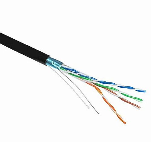 Кабель витая пара LAN 541 PE(С) cat5e Cu (F/UTP 4х2х0.51) Outdoor наружный (черный) CAVEL (Италия)