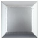 Выключатель 1кл 10А (алюминий) Intro Solo ЭРА (4-101-03)