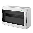 Бокс навесной 18 мод 291x432x160мм с N/PE 2x10x16+10x10мм2 дымчатая дверь IP65 GALANT стойкая к УФ Elektro-Plast