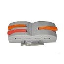 Клемма соединительная рычажковая 1 пин в середине-2 пин проходная провод 4мм2 XY 222-М-1-2 SINEYI Клемма соединительная рычажковая 1 пин в середине-2 пин проходная провод 4мм2 XY 222-М-1-2 SINEYI