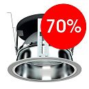 Светильник люминесцентный встраиваемый DLG HF 2х18Вт G24d-2/G24q-4 198х135мм IP44 Световые Технологии белый/алюм УЦЕНКА