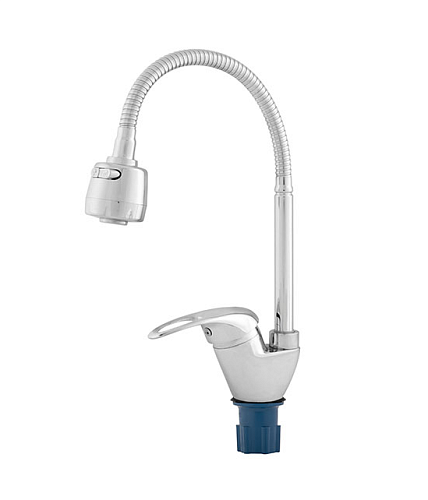 Смеситель кухня MELODIA Classica картридж 40мм гибкий R-излив БЕЗ ПОДВОДКИ MDV40716