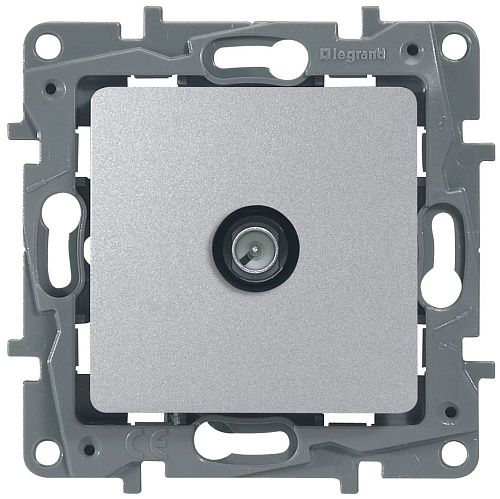 Розетка TV звезда 2дБ 0-2400мГц (алюминий) Etika Legrand/Daccord/ИЭК (672451)