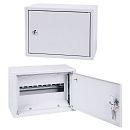 Щит распределительный навесной ЩРН-12 замок 1дверь 1ряд 220х300х125мм без сальников Øотв.32мм IP31 MECAS Щит распределительный навесной ЩРН-12 замок 1дверь 1ряд 220х300х125мм без сальников Øотв.32мм IP31 MECAS