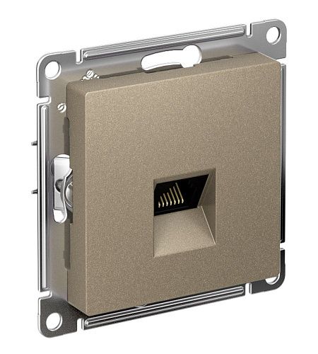 Розетка PC RJ45 категория 5е (шампань) ATLASDESIGN SE