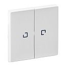 Клавиша выключателя 2кл с подсветкой (белая) Valena Life Legrand (755220)