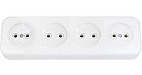 Розетка ОУ 4м б/з 16А 220В IP20 (белый) BYLECTRICA (РА16-246)