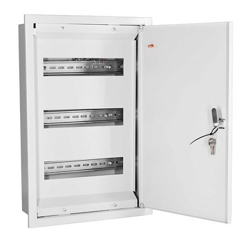 Щит распределительный встраиваемый ЩРВ-36 замок 1дверь 3ряда 517х340х120мм IP31 MECAS