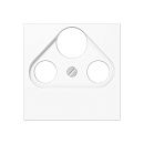 Накладка для универсальной SAT-TV-FM-розетки термопласт A 500 (белый) JUNG Накладка для универсальной SAT-TV-FM-розетки термопласт A 500 (белый) JUNG