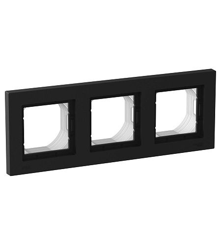 Рамка 3 поста IP44 (карбон) ATLASDESIGN AQUA SE
