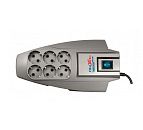 Сетевой фильтр 6 гнезд с индикацией 1.8м (серебряный) Pilot X-PRO ZIS