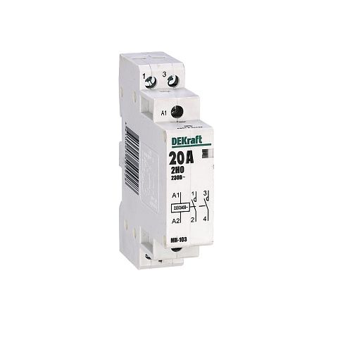 Контактор модульный МК-103 2НО 20А 230В DEKraft (18057DEK)