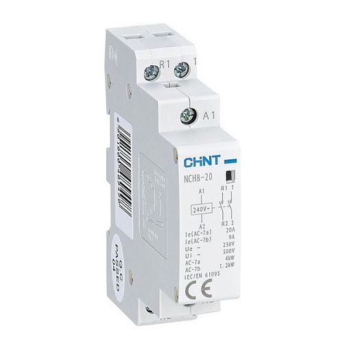 Контактор модульный NCH8-20/20 220/230В АС 20А 2НО CHINT (256054)