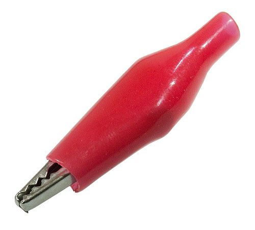 Зажим крокодил 5А длина 56мм резиновая изоляция