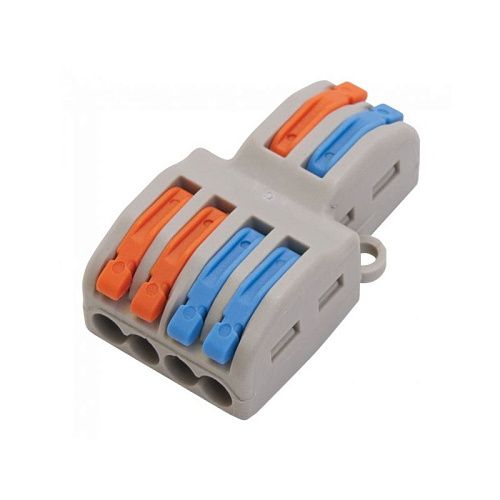 Клемма соединительная рычажковая 2 пин-4 пин проходная провод 4мм2 XY 222-2-4 SINEYI