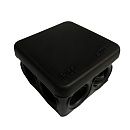 Коробка распаячная ОУ 100х100х50мм с крышкой 6 вводов IP55 (черная) ТУСО Ruvinil